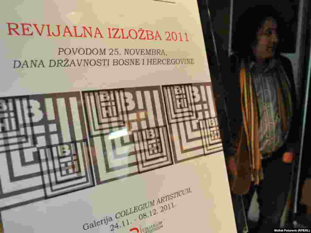 U galeriji Collegium Artisticum postavljena je izložba povodom 25. novembra Dana državnosti BiH, Sarajevo, 25.11.2011. 