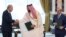 شهباز شریف، نخست‌وزیر پاکستان (راست)، محمد بن سلمان، ولیعهد عربستان سعودی (وسط) و رجب طیب اردوغان، رئیس‌جمهوری ترکیه (چپ)، پس از امضای توافق دفاعی مشترک در مکه