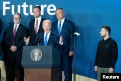 46-й президент США Джо Байден виступає на саміті НАТО у Вашингтоні, США, 11 липня 2024 року