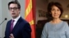 Polls indicate that incumbent Stevo Pendarovski (left) and Gordana Siljanovska Davkova are the front-runners in North Macedonia's presidential race. (composite file photo)