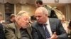 Витаутас Ландсбергис и Гарри Каспаров на Форуме свободной России