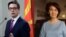Polls indicate that incumbent Stevo Pendarovski (left) and Gordana Siljanovska Davkova are the front-runners in North Macedonia's presidential race. (composite file photo)