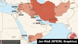 ایران، کشورهایی که به شکلی در آنها نفوذ دارد و منطقه خاورمیانه