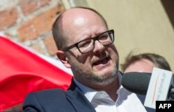 Primarul Gdansk-ului, Pawel Adamowicz, în 2018