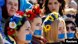 Proukrajinski protest u Simferopolju