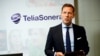 Бывший глава шведской компании TeliaSonera Йохан Деннелинд во время презентации квартального отчета в штаб-квартире в Стокгольме. 20 октября 2015 года. 