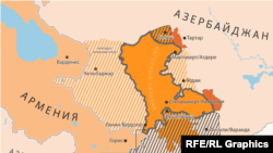 Infographics: MAP: Nagorno-Karabakh peace deal locator map
