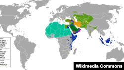 Popullata shiite dhe sunite në botë