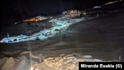 ავტომობილების საცობი ახალი გუდაურის გზაზე