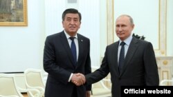 Сооронбай Жээнбеков жана Владимир Путин. 14.06.2018