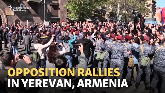 Armenians Protest Against Ex-President's Bid To Be Prime Minister