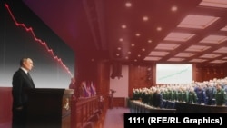 Коллаж: Путин и военные