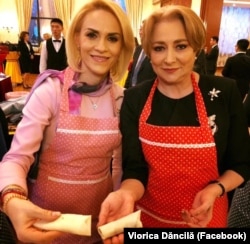 Fosta primăriță a Bucureștiului, Gabriela Vrânceanu Firea, și fosta președintă Viorica Dancilă, într-o fotografie făcută în 2018 la un eveniment al Ambasadei Chinei.