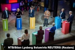Debata lidera političkih partija pred parlamentarne izbore u Norveškoj, 2. septembar 2025.