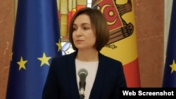 Președinta Maia Sandu susține o conferință de presă după ședința Consiliului Suprem de Securitate (CSS), din 14 ianuarie. Captură de ecran