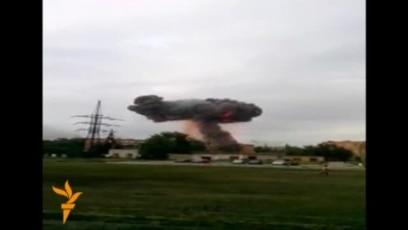Ammunition Blasts Shake Russian Training Area