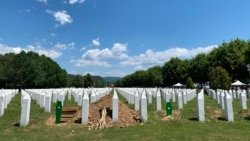 Prizor iz Memorijalnog centra Potočari, gdje će 11. jula biti ukopani posmrtni ostaci još deset žrtava genocida u Srebrenici, 10. jula 2026.