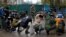Военная подготовка клуба "Русские витязи" в кадетской школе имени генерала Ермолова в селе Сенгилеевское Ставропольского края