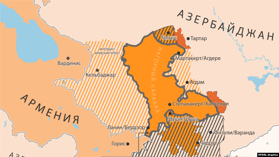 Infographics: MAP: Nagorno-Karabakh peace deal locator map