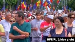 La demonstrația de protest de duminică de la Chișinău