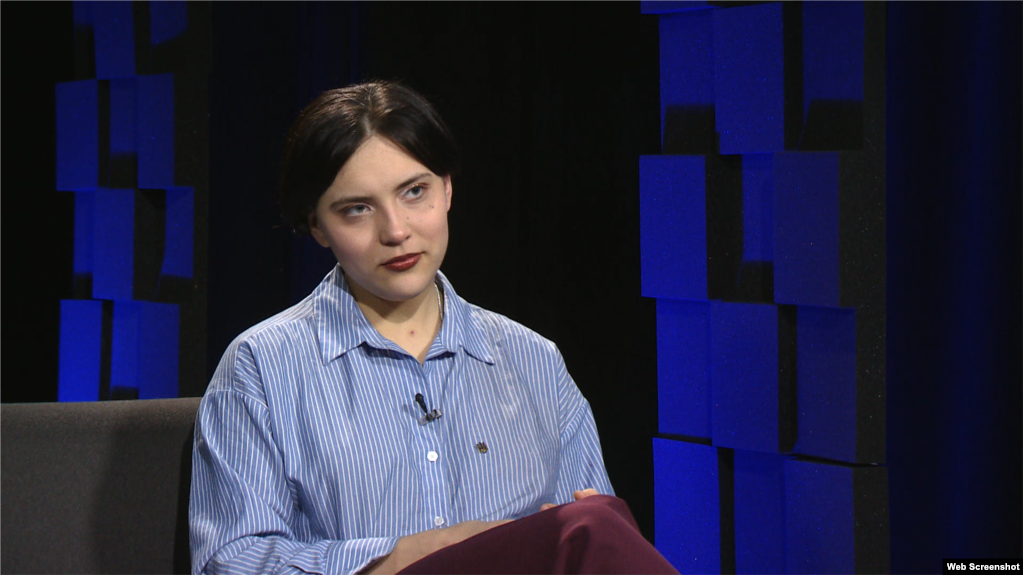 Поліна в студії Радіо Свобода. Київ, січень 2026 року