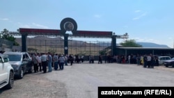 Armenia -Employees of the Ararat Cement Plant protest against its de facto closure, July 9, 2026.