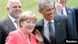 Лідери Німеччини Анґела Меркель та США Барак Обама під час одного з попередніх самітів «Групи семи»