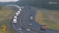 Russian Convoy Advances Toward Ukrainian Border