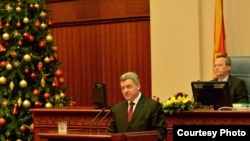 Годишно обраќање на претседателот Ѓорге Иванов пред пратениците на Собранието на Република Македонија.