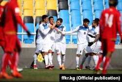Кыргызстандын футбол боюнча улуттук курама командасы. 22-март, 2018-ж. Инчхон, Түштүк Корея.