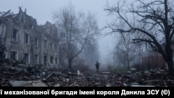 ომით განადგურებული ქალაქი კონსტანტინოვკა რუსეთის მიერ ნაწილობრივ ოკუპირებულ დონეცკის ოლქში