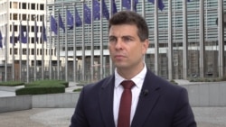 Сергій Деркач, заступник міністра інфраструктури України, під час розмови з Радіо Свобода у Брюсселі 30 вересня 2026 року.