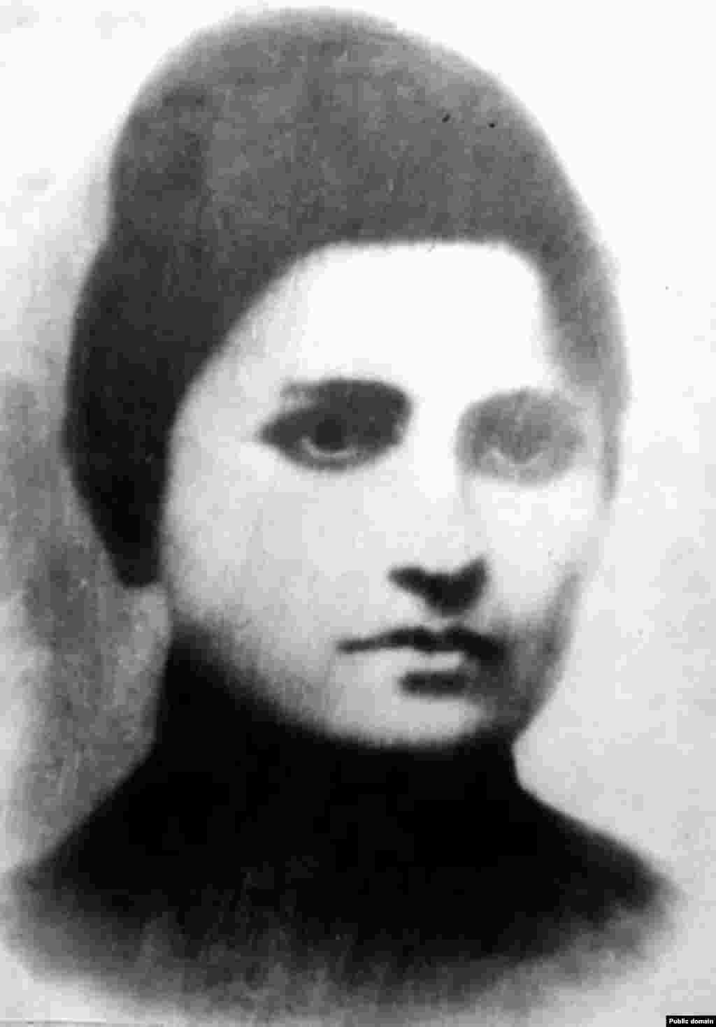 Stalin&#39;s first wife, Yekaterina &quot;Kato&quot; Svanidze (1885-1907), shown in a 1904 portrait. They were married in Tbilisi in 1906. She and Stalin had one son, Yakov Dzhugashvili, who was born in 1907. Yekaterina died of tuberculosis in 1907. Much of her family, including a sister and brother, were executed during the Great Terror. Yakov Dzhugashvili was a Soviet artillery officer during World War II. He was captured by the Germans in 1941. After Stalin refused a prisoner exchange for him, Yakov died in captivity under unknown circumstances in April 1943.