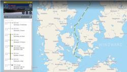 The Mikati passing through the Danish Straits on December 15. "It may or may not put a Danish pilot on board for safety reasons. We hope they do," said Windward analyst Michelle Bockmann. "Danish pilots are allowed to provide services to the shadow fleet." 