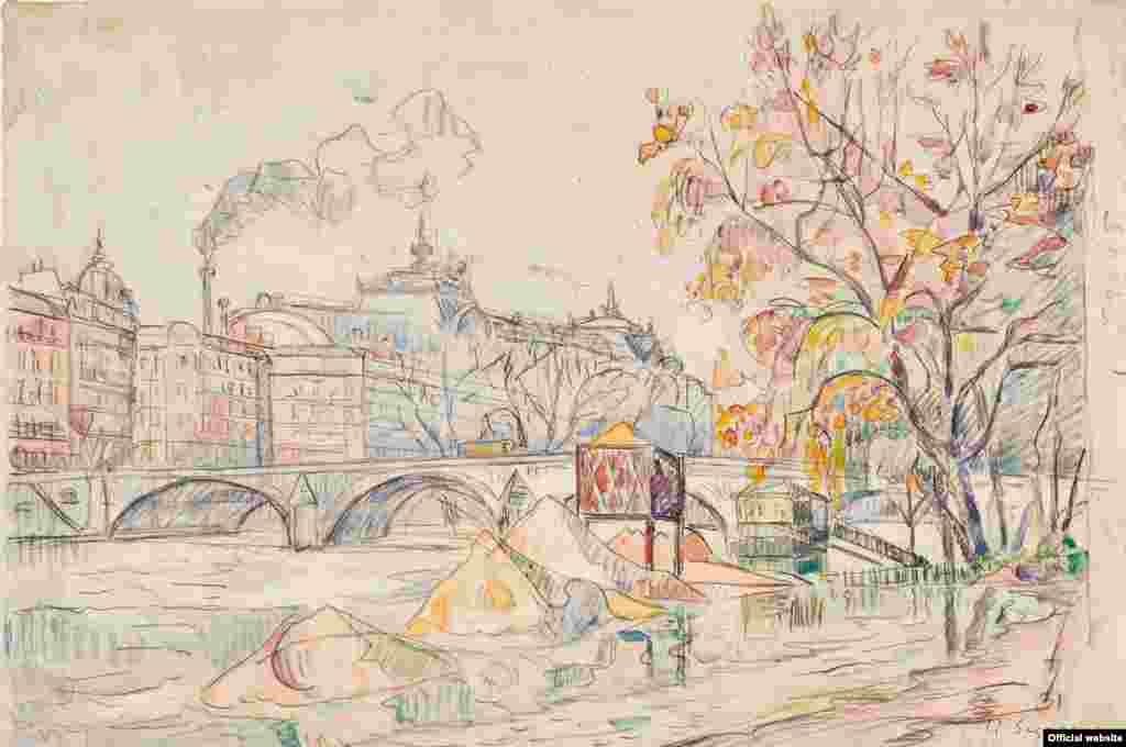 Paul Signac (1863&ndash;1935) Inandație la Pont Royal, 1920 (?)