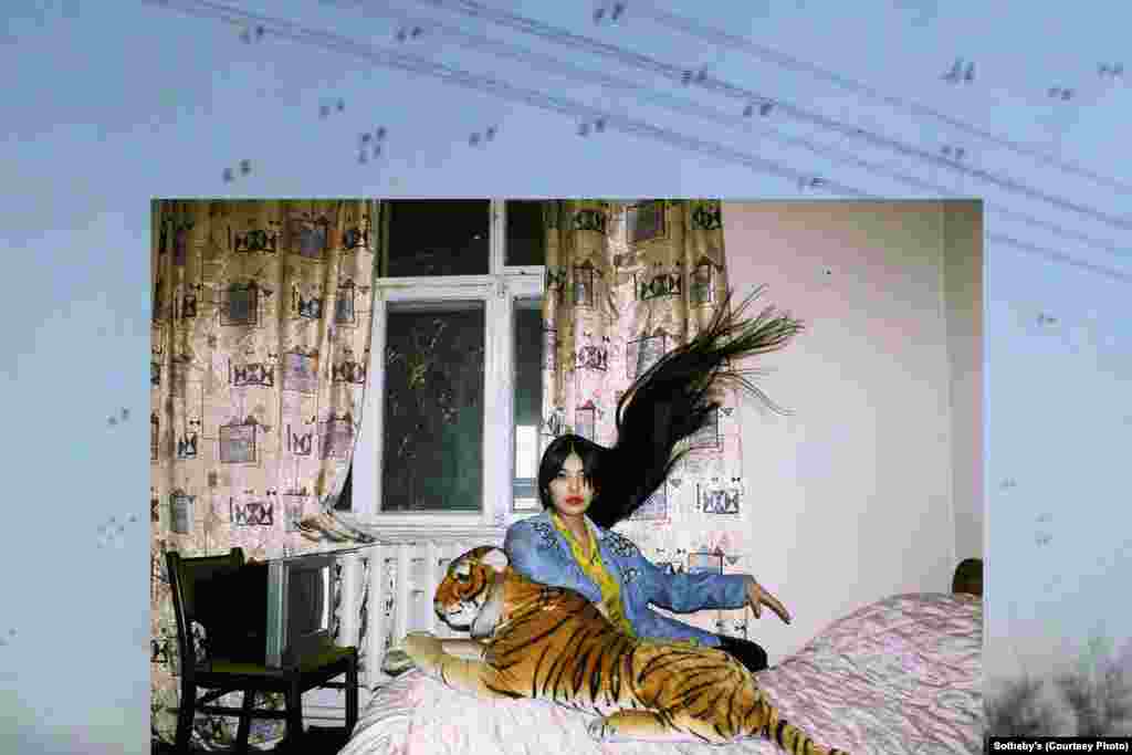 &ldquo;Aydan (from Girls of Kyrgyzstan Series),&rdquo; a 2011 photograph by Aza Shade of Kyrgyzstan (b. 1989). The series aimed to capture young Bishkek women &ndash; in this case, an 18-year-old medical student -- in their &quot;usual habitat.&quot;