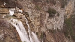 Мартовский шум водопада Учан-Су (видео)
