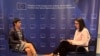 Sarajevo, Bosnia-Herzegovina, Marta Kos, the Commissioner for Enlargement of EU, during an interview with RFERL Balkan Service in Sarajevo, September 23, 2025. 