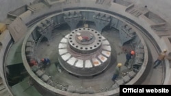 Ротор гидрогенератора №6, первого из 6-ти будущих агрегатов Рогунской ГЭС