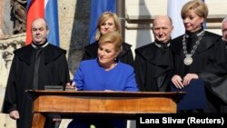 Dvadeset i pet godina se koristi fraza „tako mi Bog pomogao“ u predsjedničkoj prisezi. Foto: Inauguracija Kolinde Grabar Kitarović, veljača 2015.