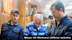 The second trial session of Iranian Gonabadi Dervish, Mohammad Salas who has been accused of killing police officers by hitting them with his bus. Tehran, Monday March 12, 2018.