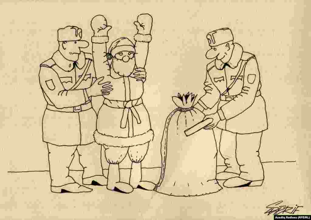 Azerbaijan -- Rashid Sherif's cartoon (Suspect)