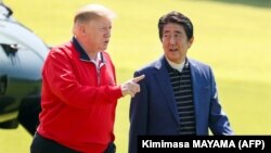 Доналд Трамп ва Шинзо Абе