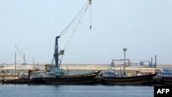 FILE: The port in Chabahar is being built with Indian investment.