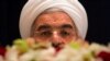 Iranian President Hassan Rohani takes questions from journalists at a news conference in New York in September. 