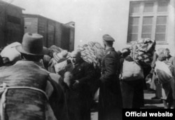 Дэпартацыя габрэяў з Баўгарыі ў канцлягер. 1943