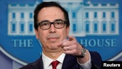 U.S. Treasury Secretary Steven Mnuchin (file photo)