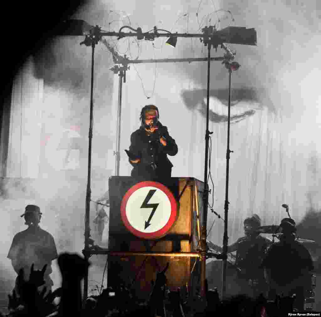 Marilyn Manson &icirc;n concert la Minsk, 21 decembrie 2012.