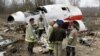 Обломки самолета Леха Качиньского