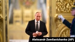 Президент России Владимир Путин. Москва, 5 апреля 2018 года.